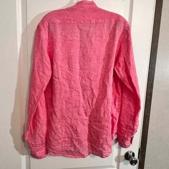 Antonelli Pink Tunic 100% Linen - Picture 2 of 5